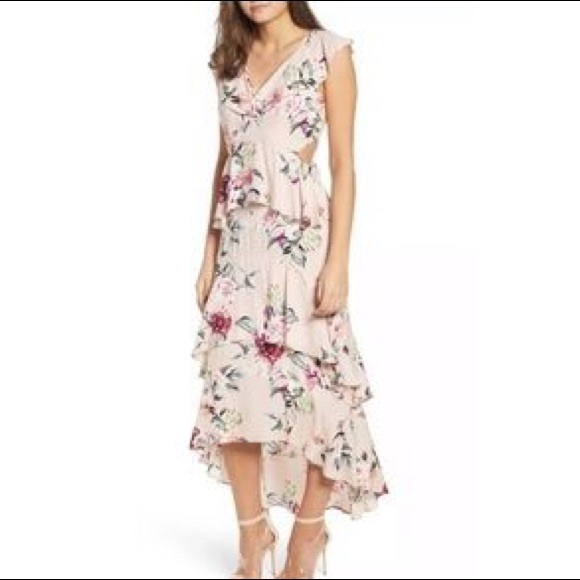 Leith Ruffle High/Low Maxi Dress - Picture 1 of 4